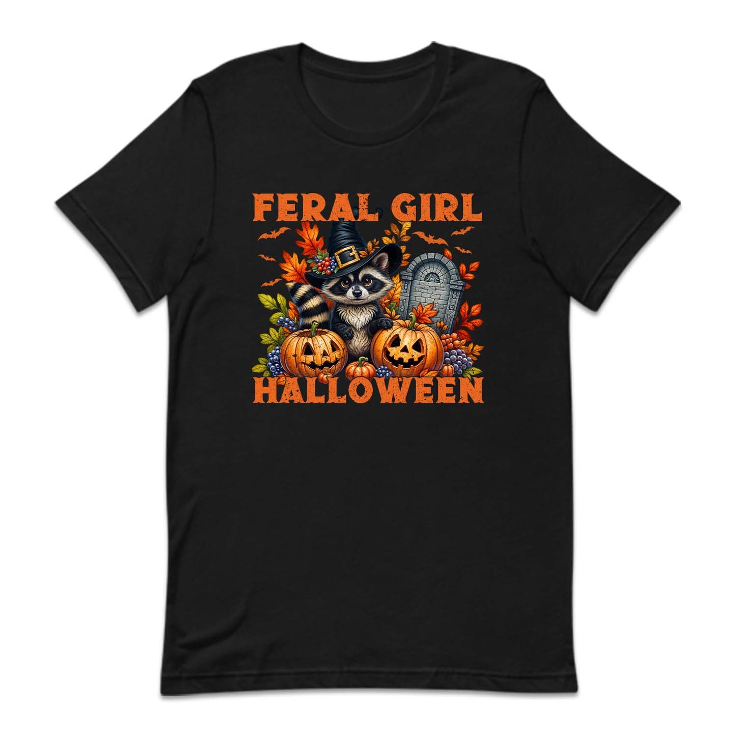 Feral Girl Halloween Spooky Raccoon Autumn Season | PRODUCT CODE: FRLGIHLWRC