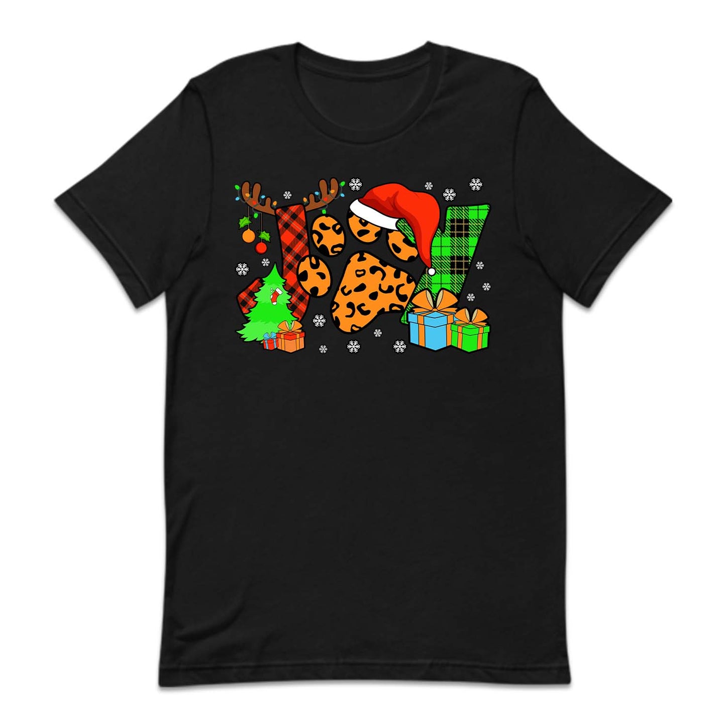 Joy Christmas Paw Print Holiday Hoodie, Pet Lover Xmas | PRODUCT CODE: JYOCHMPWARTN