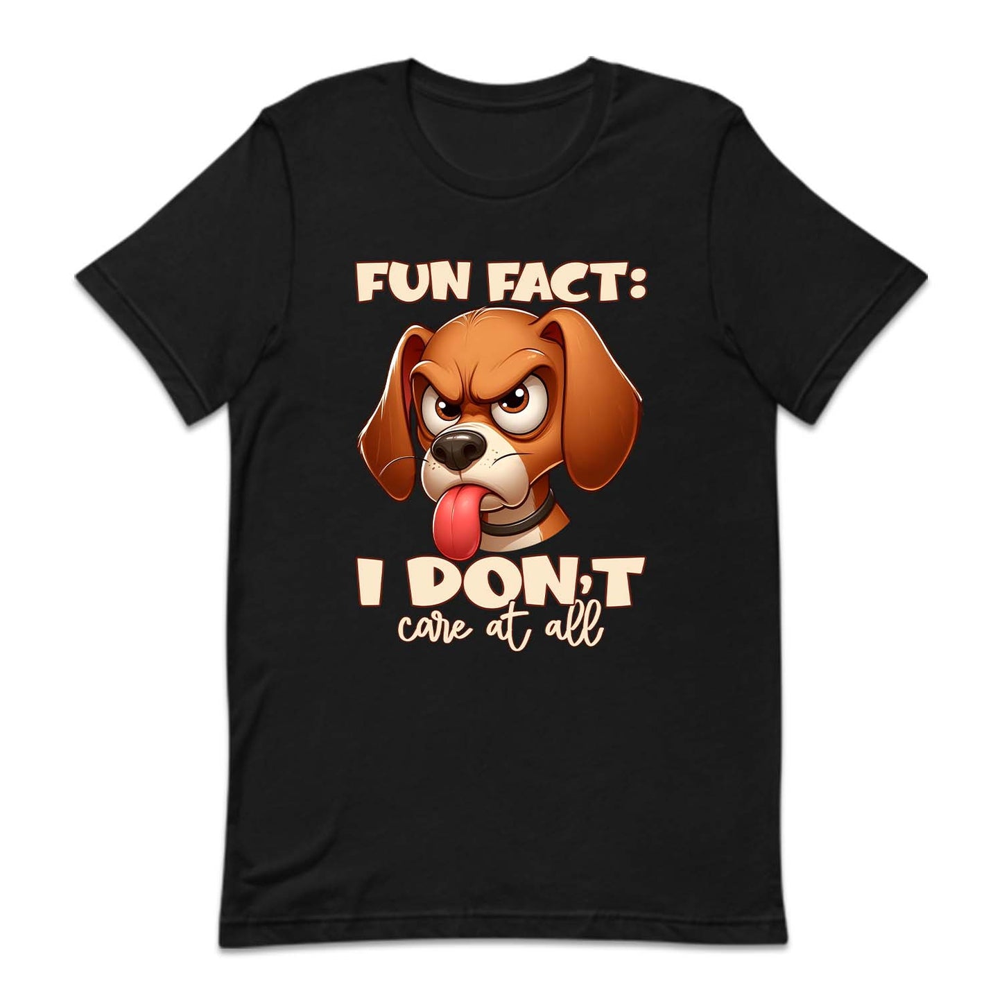 Fun Fact I Don't Care At All Angry Cartoon Dog | PRODUCT CODE: ANGCRTDPSC