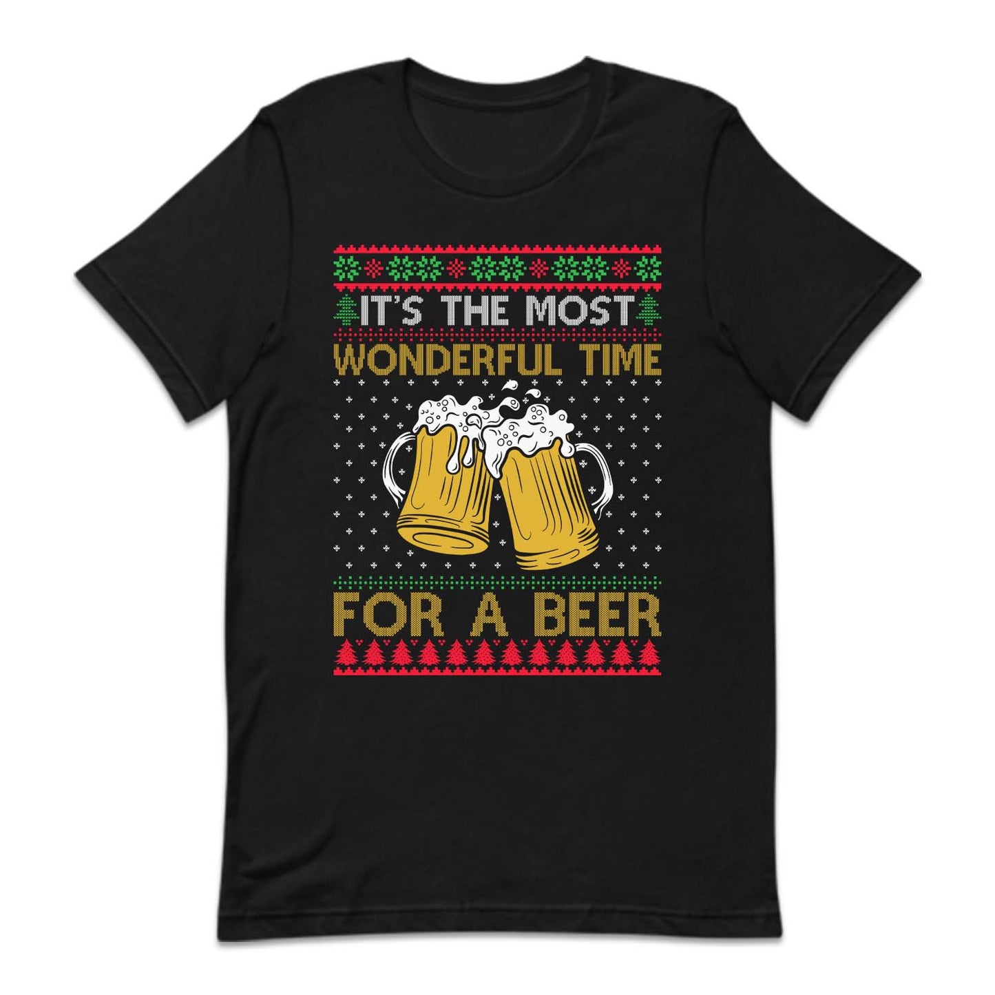 It's The Most Wonderful Time For A Beer Ugly Christmas Holiday Drinking Xmas | PRODUCT CODE: THMSTWNDMRB
