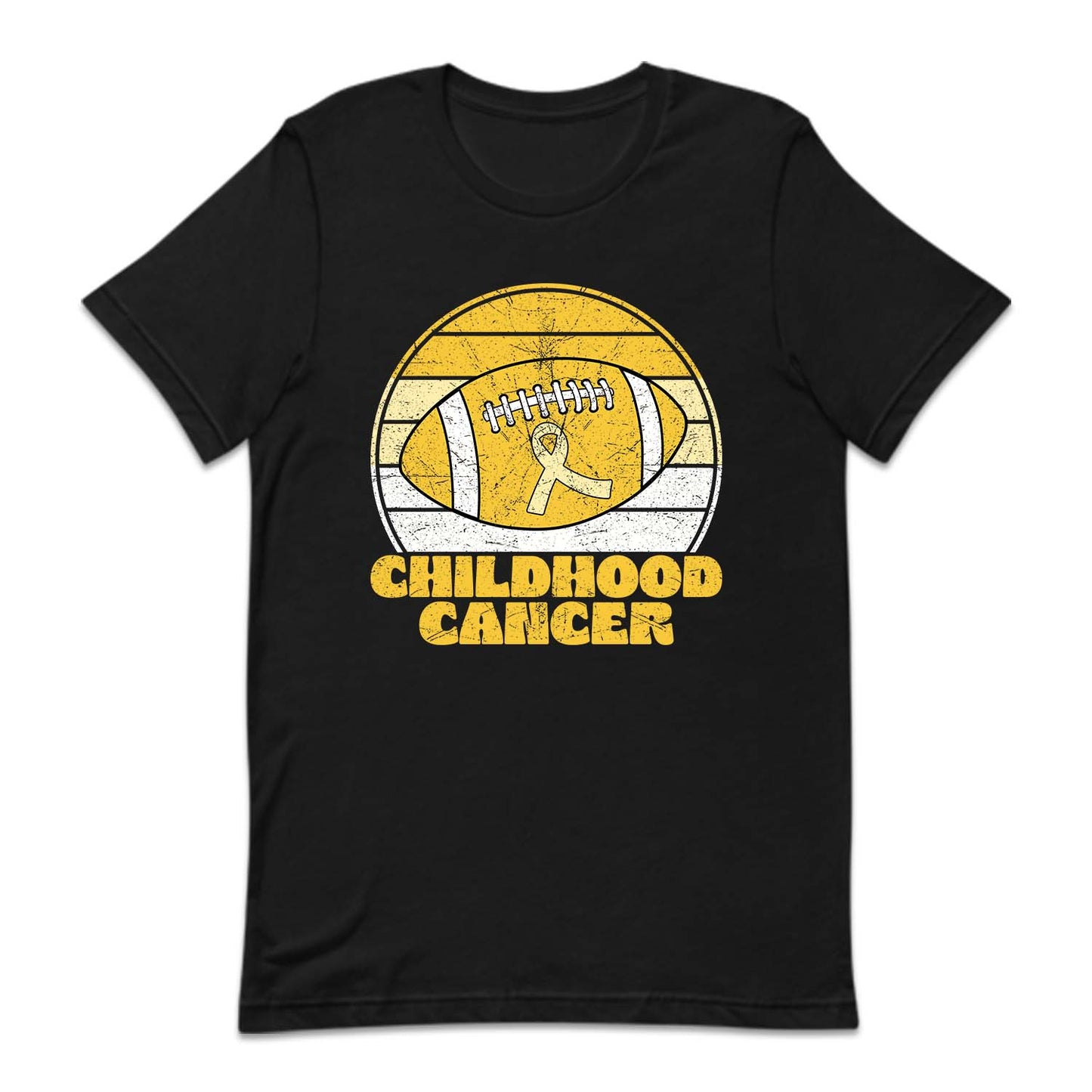 Childhood Cancer Football Pediatric Cancer Awareness Support | PRODUCT CODE: CHLRFLTSPU