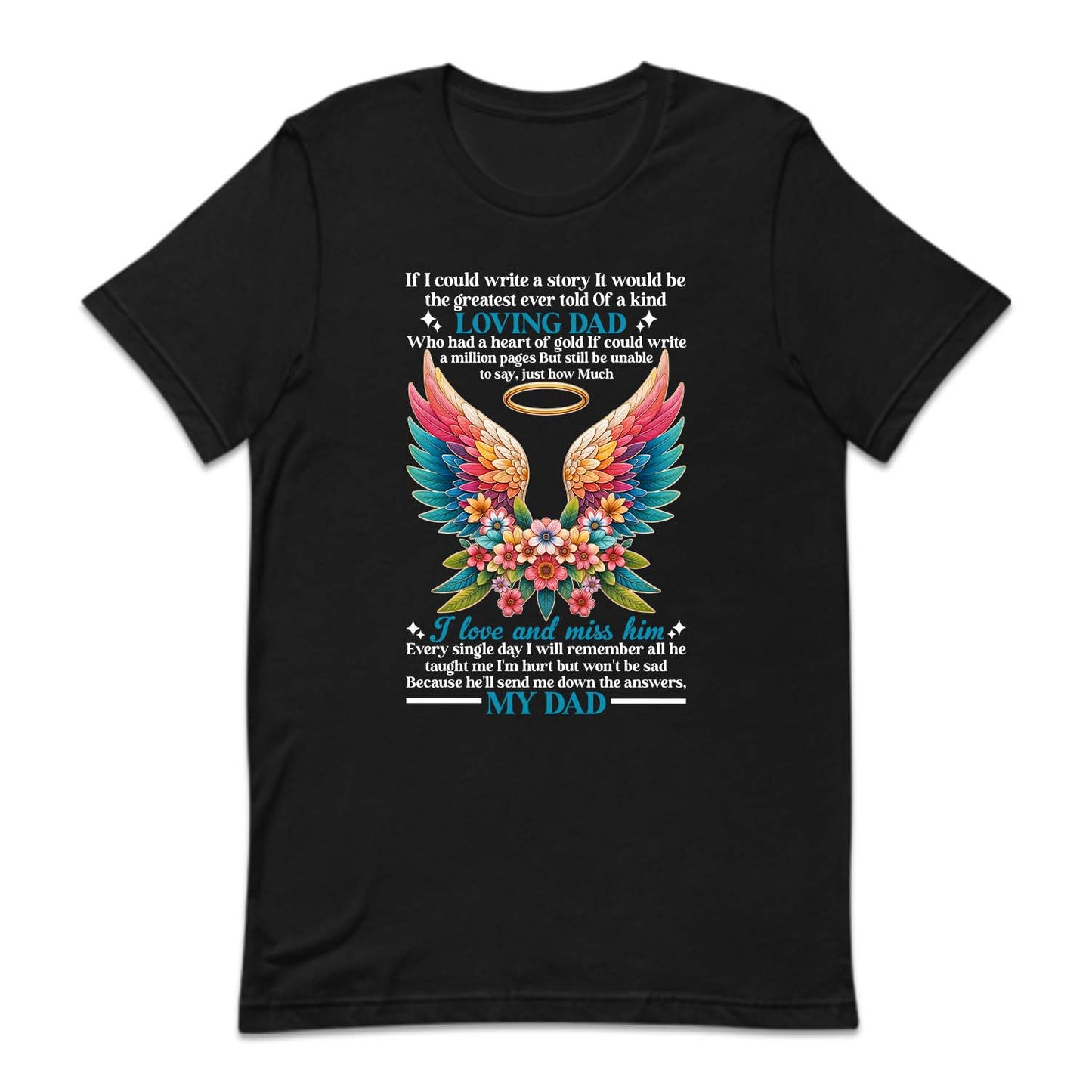 Loving Dad Angel In Heaven Daddy Remembrance Memorial Sentimental Keepsake | PRODUCT CODE: LVNGLWNSHA
