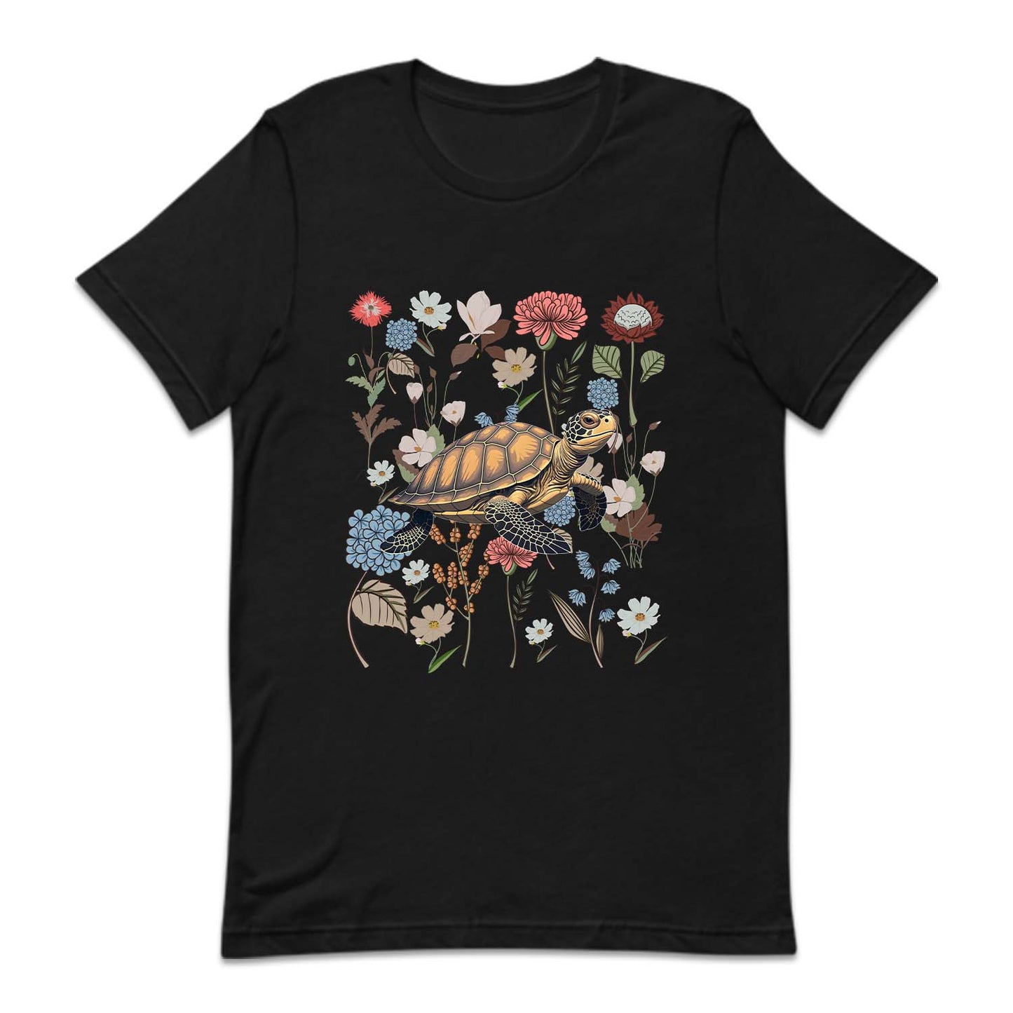 Vintage Floral Sea Turtle | PRODUCT CODE: VGTFLOSERT