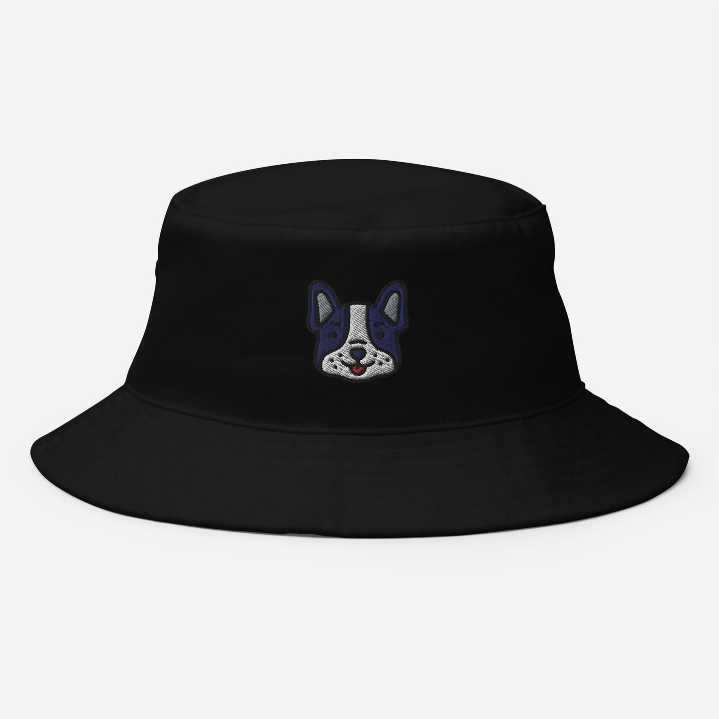 French Bulldog Bucket Hat, Embroidered Bouledogue Français Bucket Hat, Handmade Toy Bulldogs Unisex Cotton Sun Hat