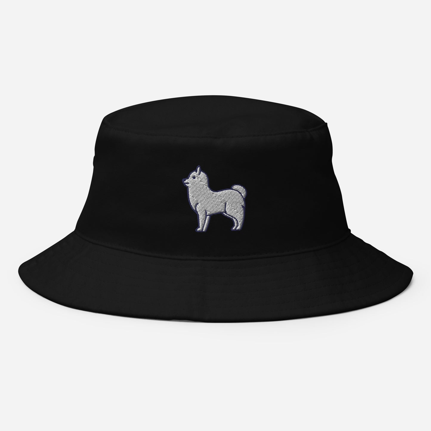 Pomeranian Dog Bucket Hat, Embroidered Dog Lover Bucket Hat, Handmade Pom Dogs Unisex Cotton Sun Hat