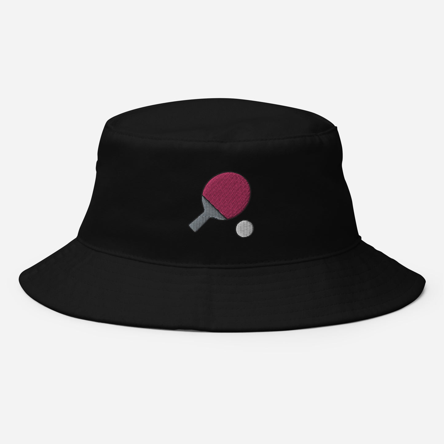 Table Tennis Bucket Hat, Embroidered Ping Pong Paddle Bucket Hat, Handmade whiff whaff Sports Unisex Cotton Sun Hat