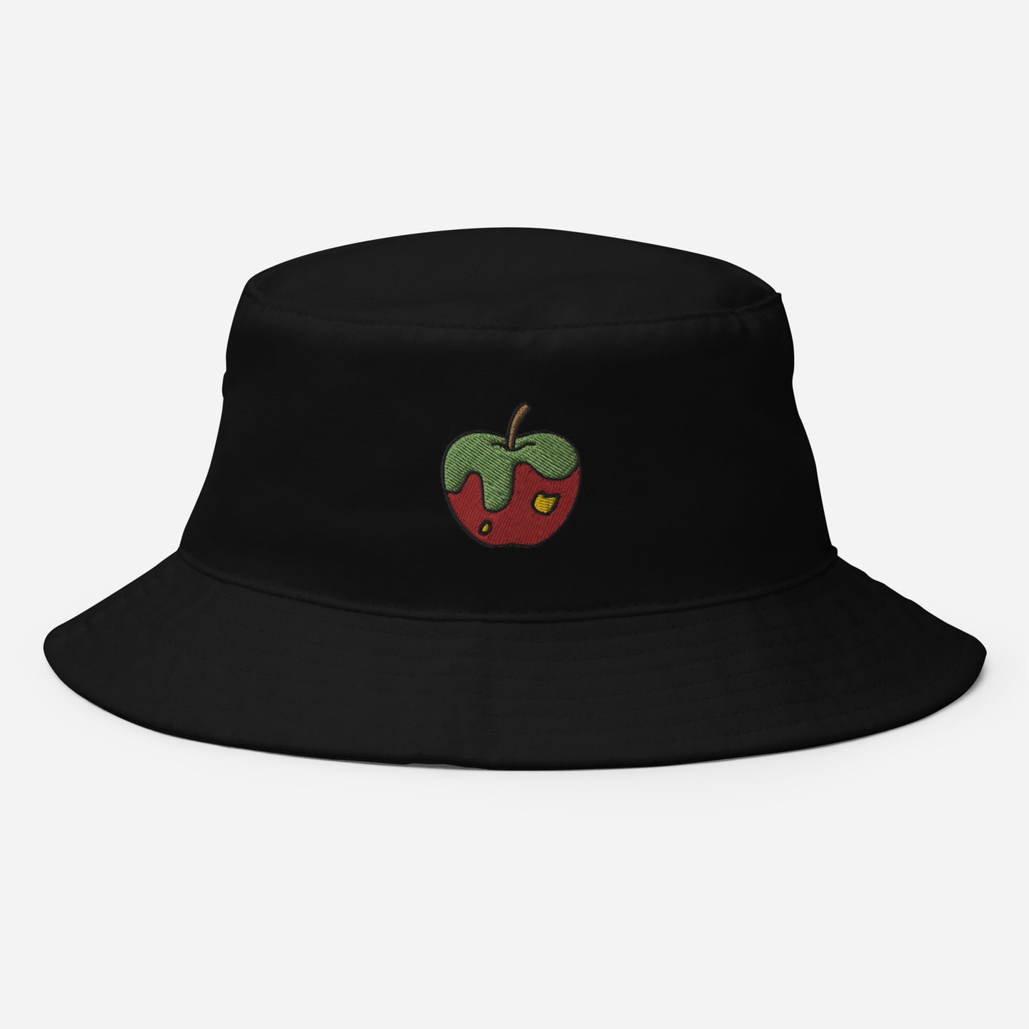 Apple Fruit Bucket Hat, Embroidered Bucket Hat, Handmade Unisex Cotton Sun Hat - Multiple Colors