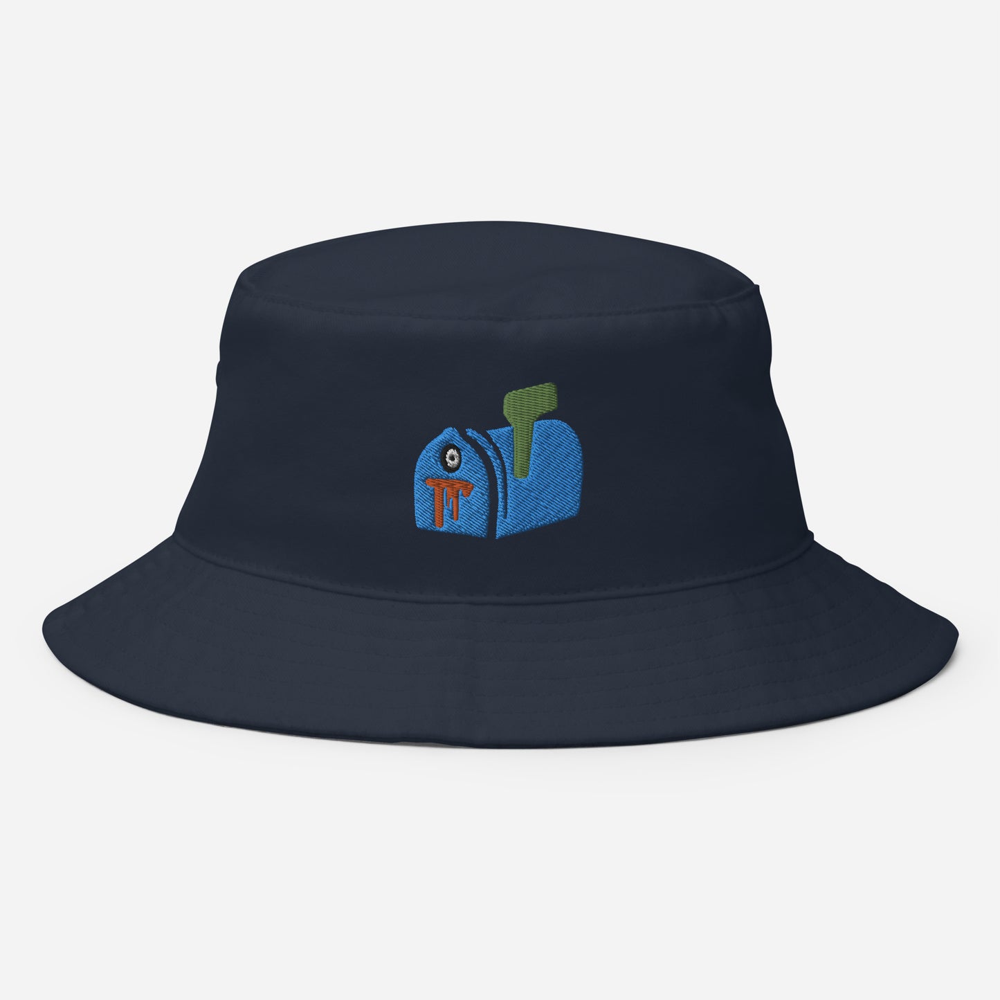 Halloween Mail Box Bucket Hat, Embroidered Horror Scary Bucket Hat, Handmade Spooky Season Unisex Cotton Sun Hat