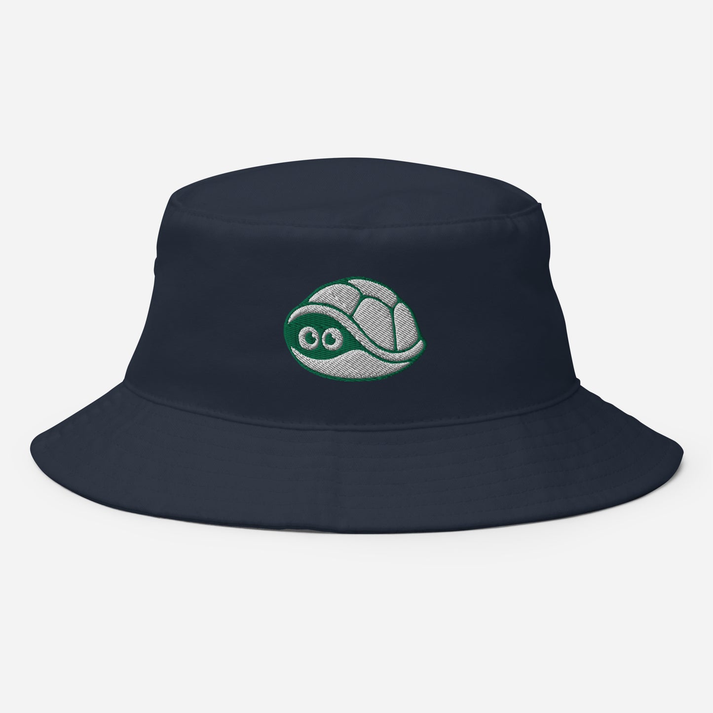 Sea Turtle Bucket Hat, Embroidered Turtle Lover Tortoise Bucket Hat, Handmade Deepsea Testudines Wildlife Unisex Cotton Sun Hat
