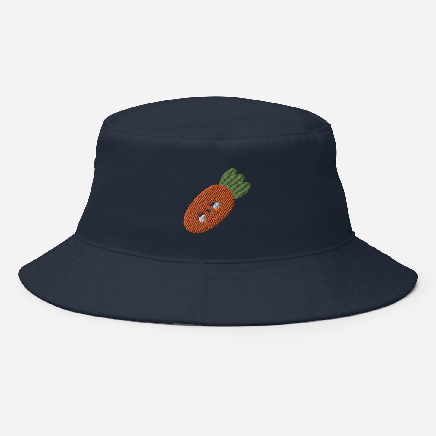 Carrot Vegetable Bucket Hat, Embroidered Easter Bunny Carrot Bucket Hat, Handmade Vegetarian Unisex Cotton Sun Hat