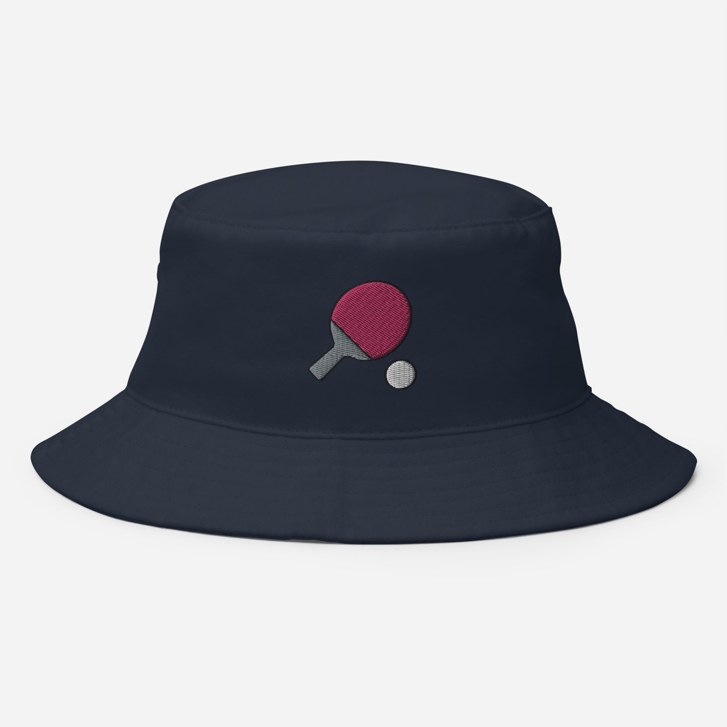 Table Tennis Bucket Hat, Embroidered Ping Pong Paddle Bucket Hat, Handmade whiff whaff Sports Unisex Cotton Sun Hat
