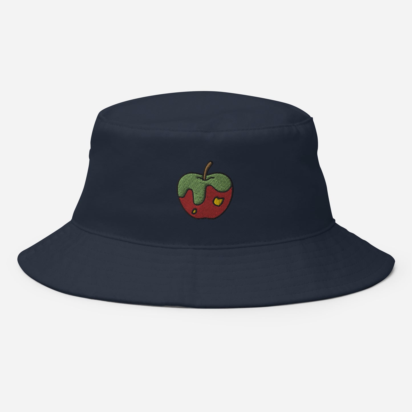 Apple Fruit Bucket Hat, Embroidered Bucket Hat, Handmade Unisex Cotton Sun Hat - Multiple Colors