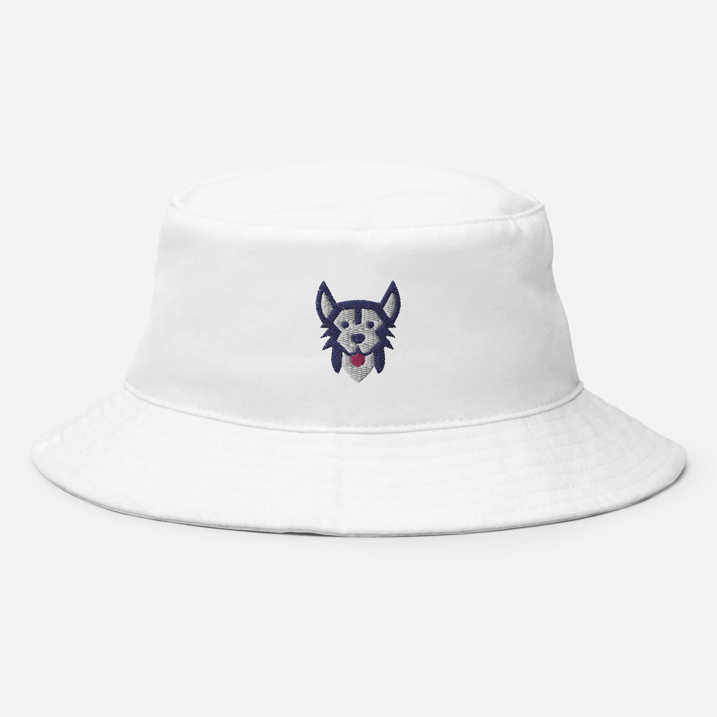 Siberian Husky Bucket Hat, Embroidered Husky Sibe Dog Lover Bucket Hat, Handmade Sled Dog Chukcha Dogs Unisex Cotton Sun Hat