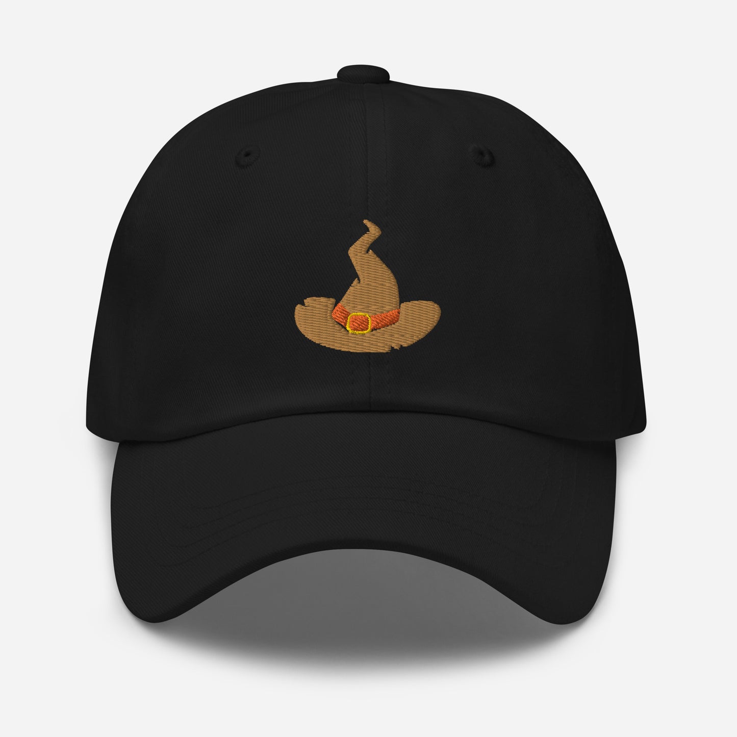 Halloween Witch Hat Dad Hat, Embroidered Witchy Unisex Hat, Handmade Dad Cap, Spooky Season Adjustable Baseball Gift Cap