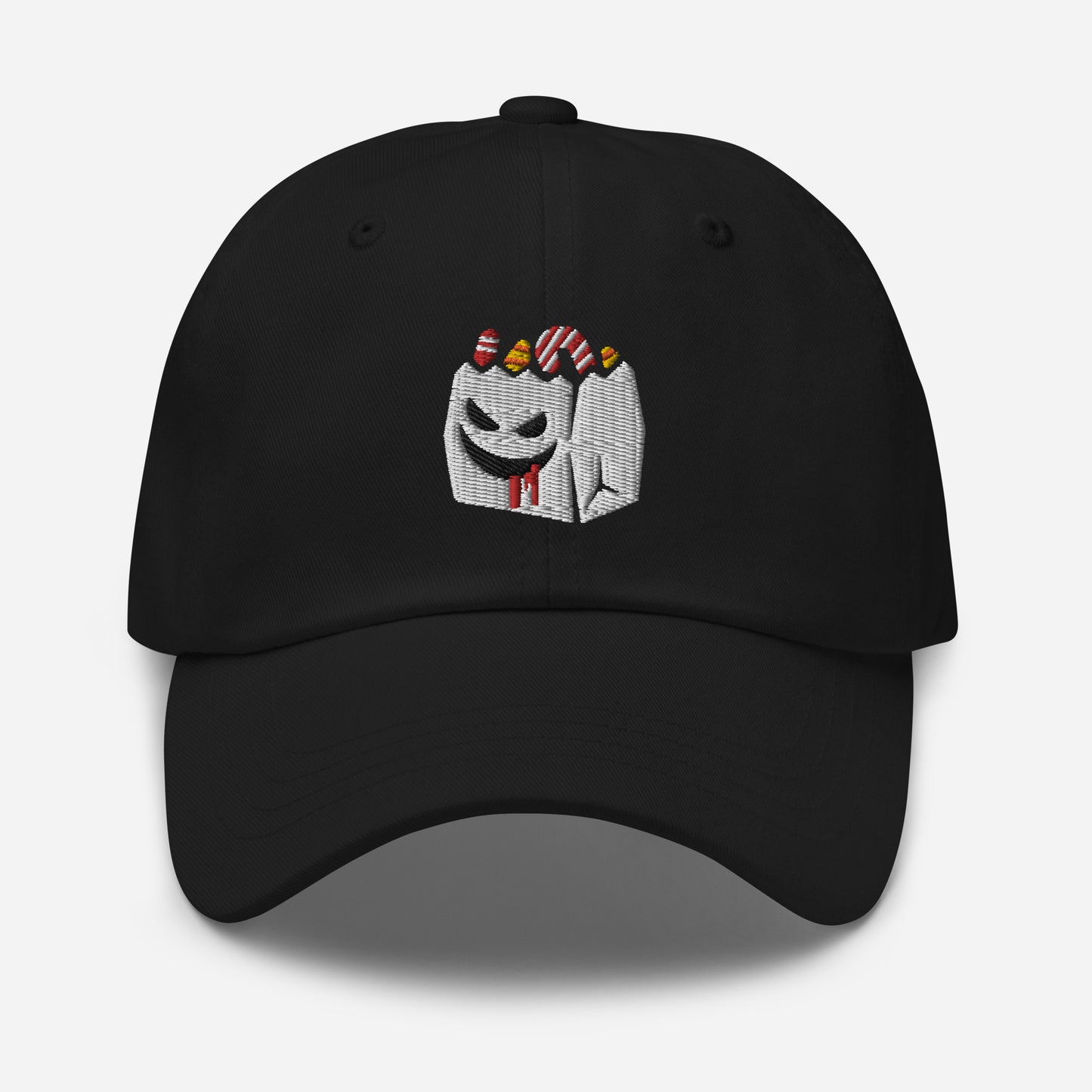 Halloween Treat Box Dad Hat, Embroidered Candies Box Unisex Hat, Handmade Dad Cap, Trick Or Treat Adjustable Baseball Gift Cap