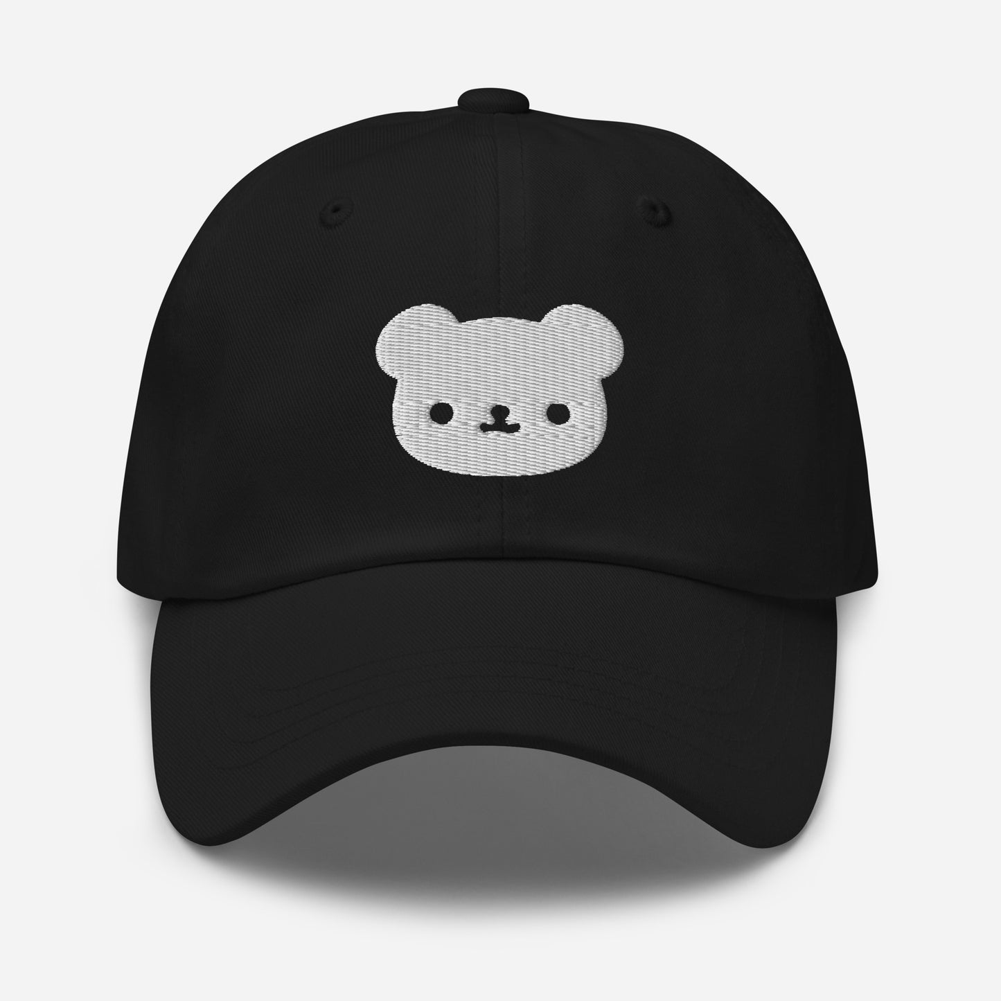 Polar Bear Dad Hat, Embroidered Wild Animal Unisex Hat, Handmade Dad Cap, Cartoon Bear Adjustable Baseball Gift Cap