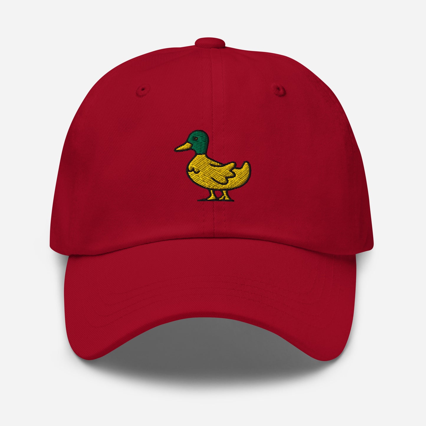 Cute Duck Dad Hat, Embroidered Bird Lake Duck Lover Unisex Hat, Handmade Dad Cap, Wildlife Hunter Duck Adjustable Baseball Gift Cap