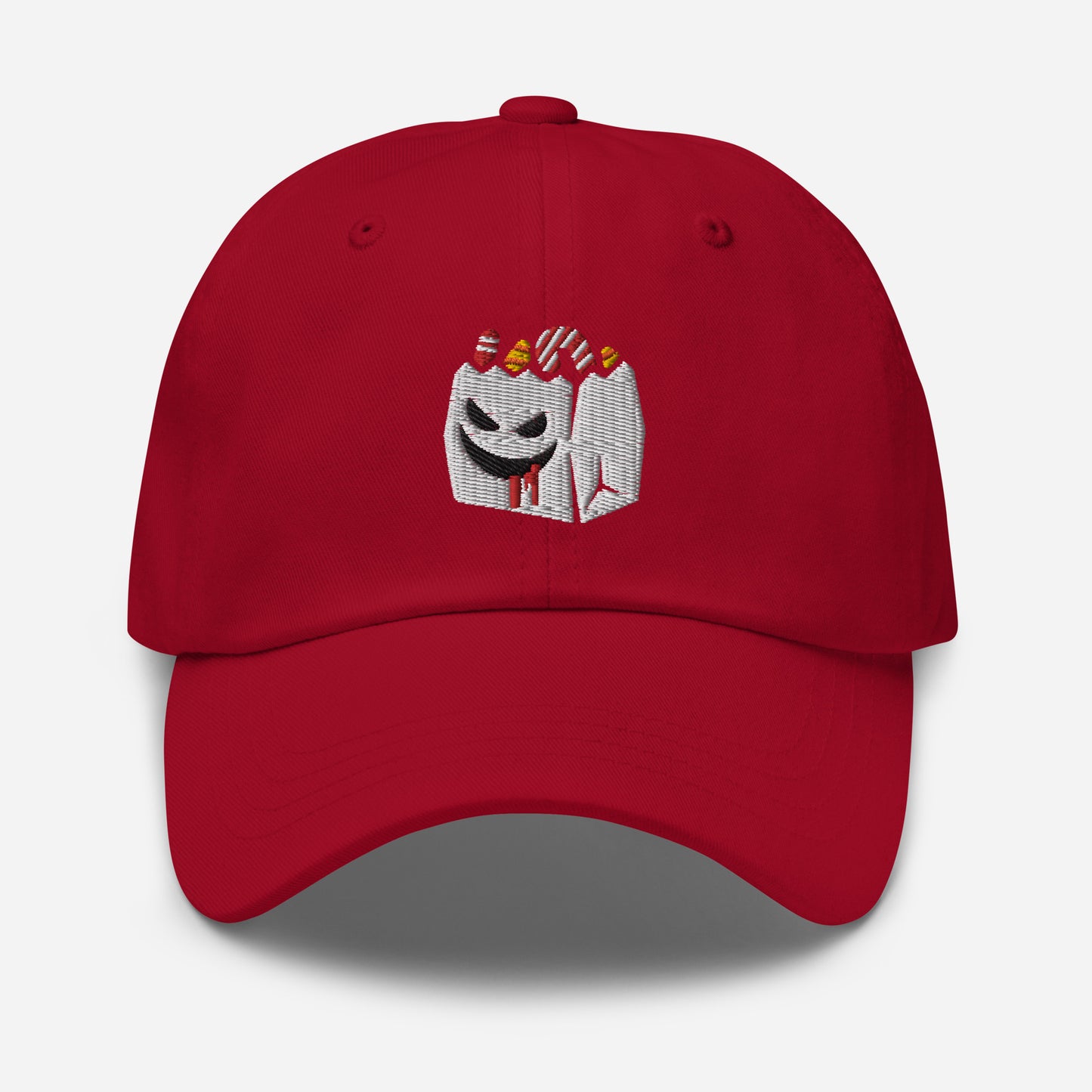 Halloween Treat Box Dad Hat, Embroidered Candies Box Unisex Hat, Handmade Dad Cap, Trick Or Treat Adjustable Baseball Gift Cap