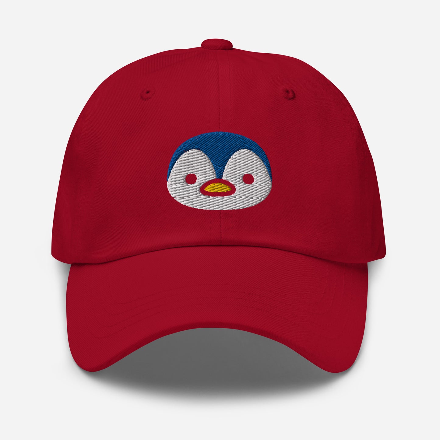 Baby Penguin Dad Hat, Embroidered Aquatic Animal Unisex Hat, Handmade Dad Cap, Flightless Birds Adjustable Baseball Gift Cap