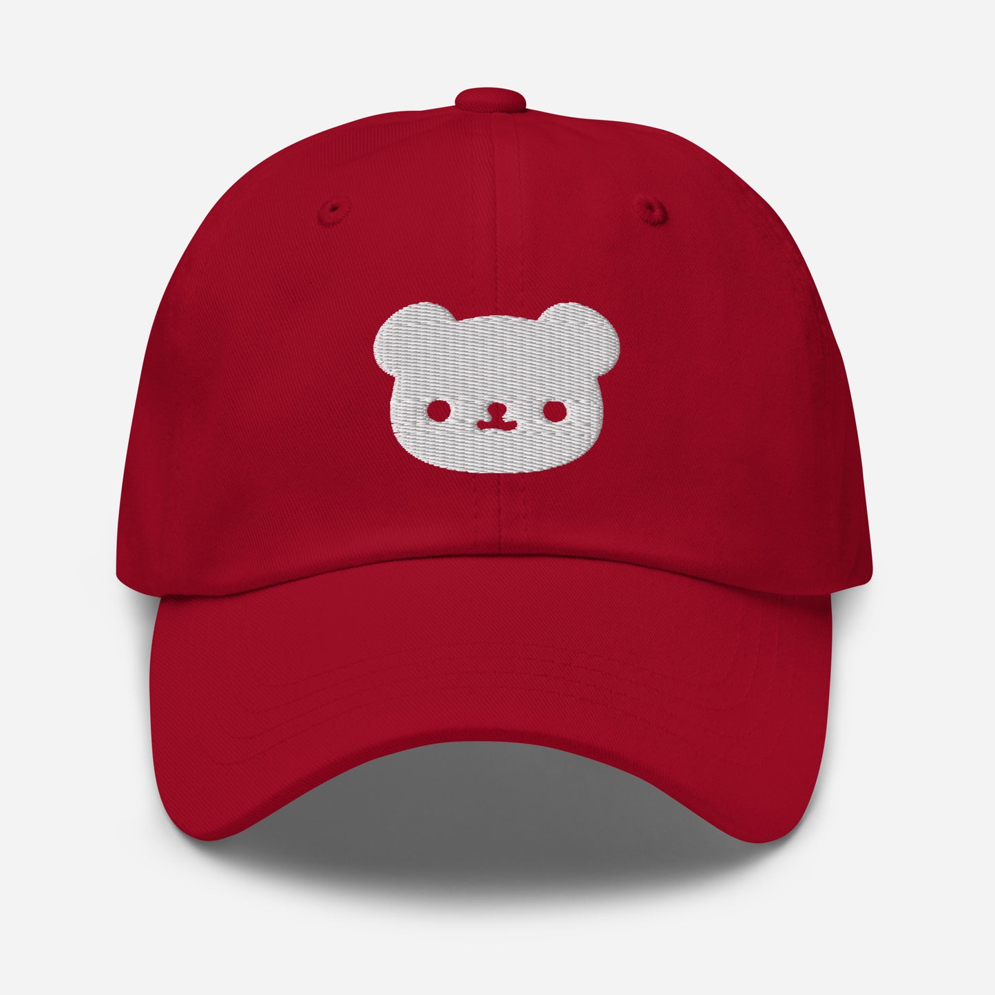 Polar Bear Dad Hat, Embroidered Wild Animal Unisex Hat, Handmade Dad Cap, Cartoon Bear Adjustable Baseball Gift Cap