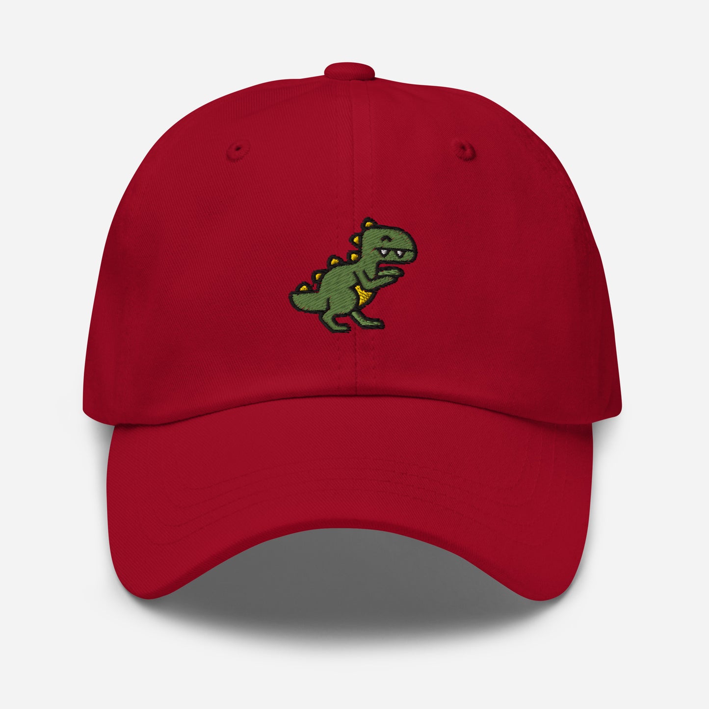 Dinosaur Dad Hat, Embroidered T-Rex Unisex Hat, Handmade Dad Cap, Baby Dino Lovers Adjustable Baseball Gift Cap