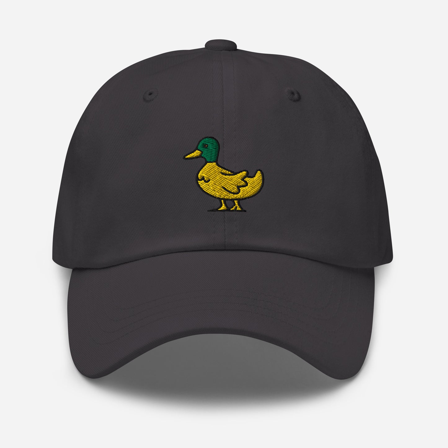 Cute Duck Dad Hat, Embroidered Bird Lake Duck Lover Unisex Hat, Handmade Dad Cap, Wildlife Hunter Duck Adjustable Baseball Gift Cap