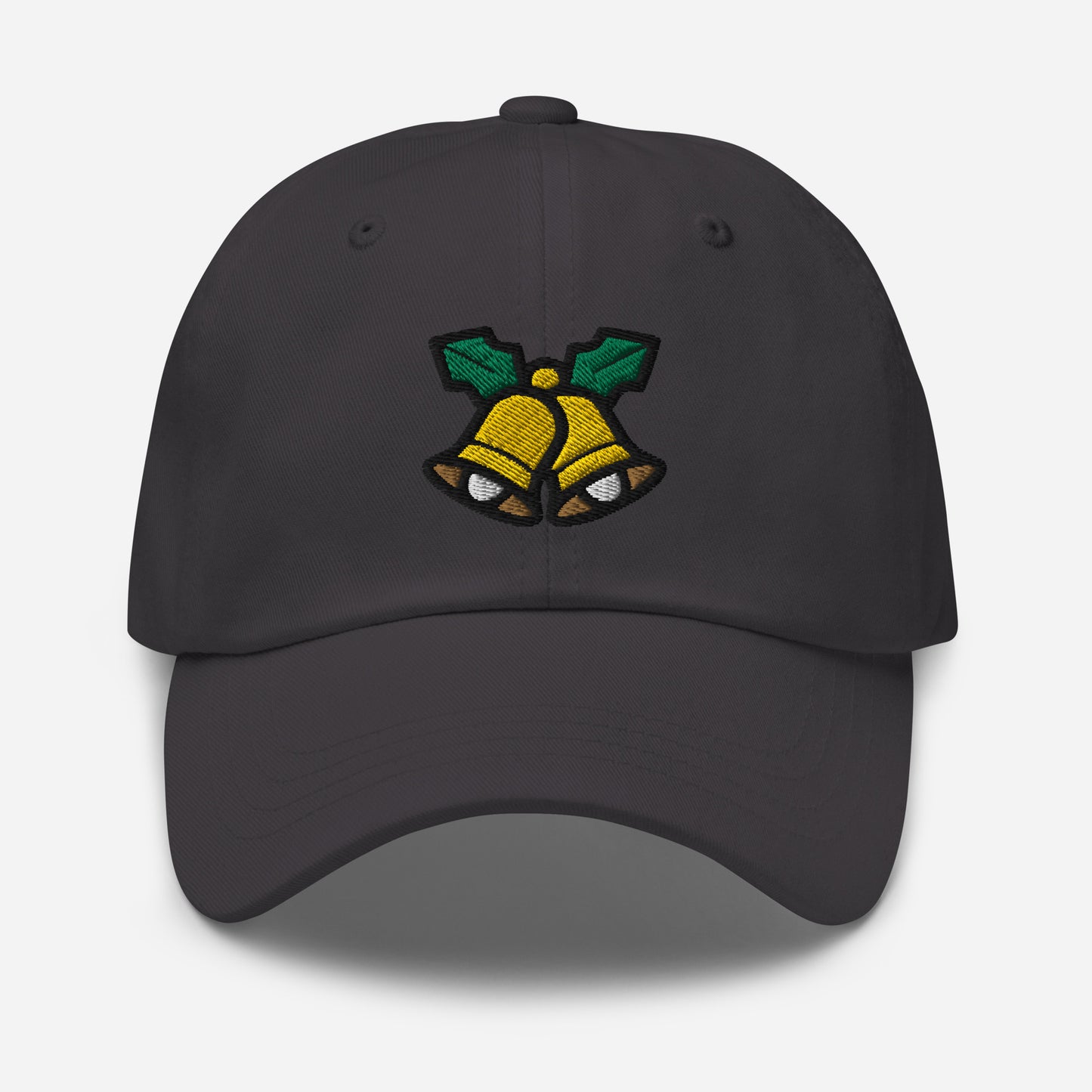 Christmas Bells Dad Hat, Embroidered Christmas Celebration Unisex Hat, Handmade Dad Cap, Xmas Festive Adjustable Baseball Gift Cap