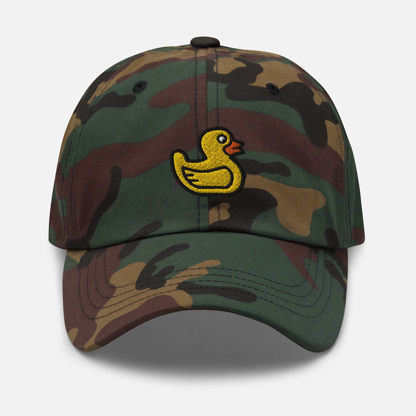 Embroidered Toy Rubber Duck Dad Hat, Duck Dad Cap, Yellow Bath Duck Dad Hat Handmade, Adjustable Gift Baseball Cap