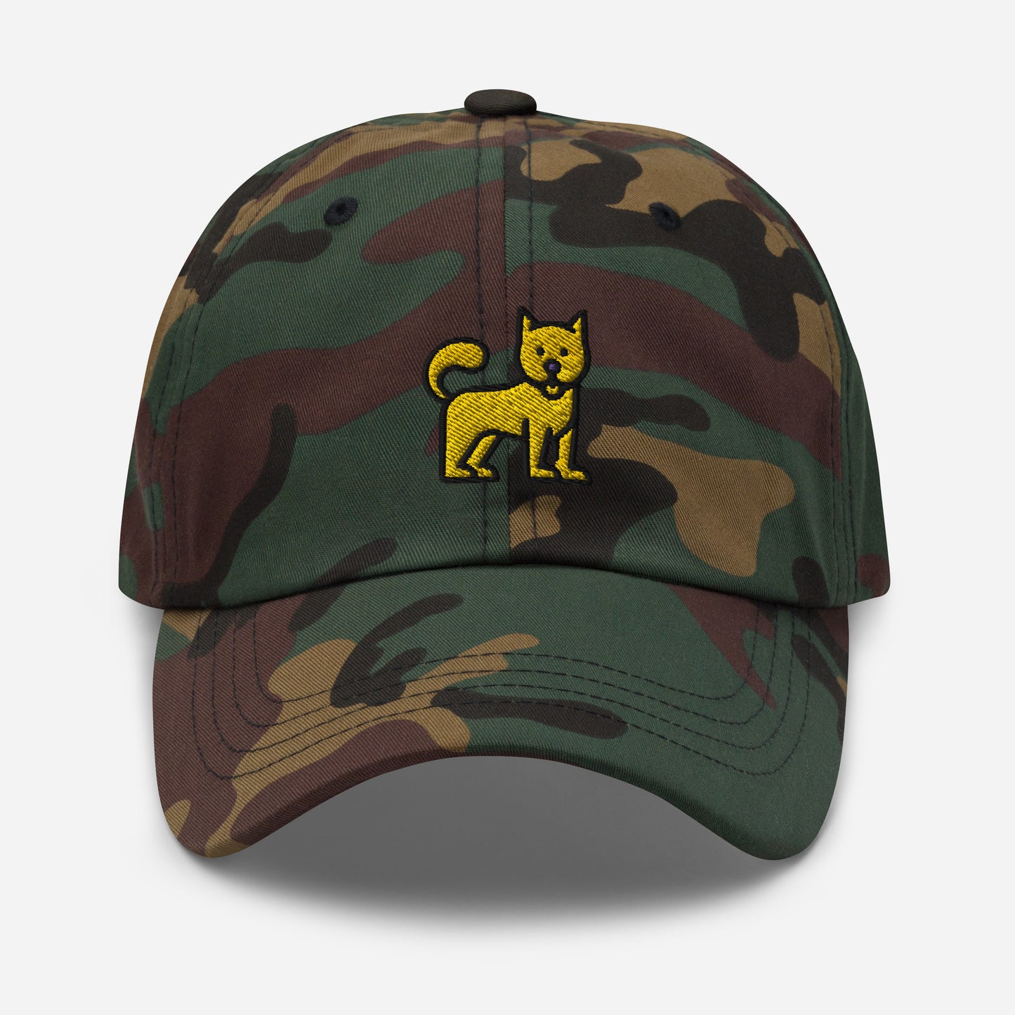 Cute Little Dog Dad Hat, Embroidered Puppy Dog Unisex Hat, Handmade Dad Cap, Dog Lovers Adjustable Baseball Gift Cap