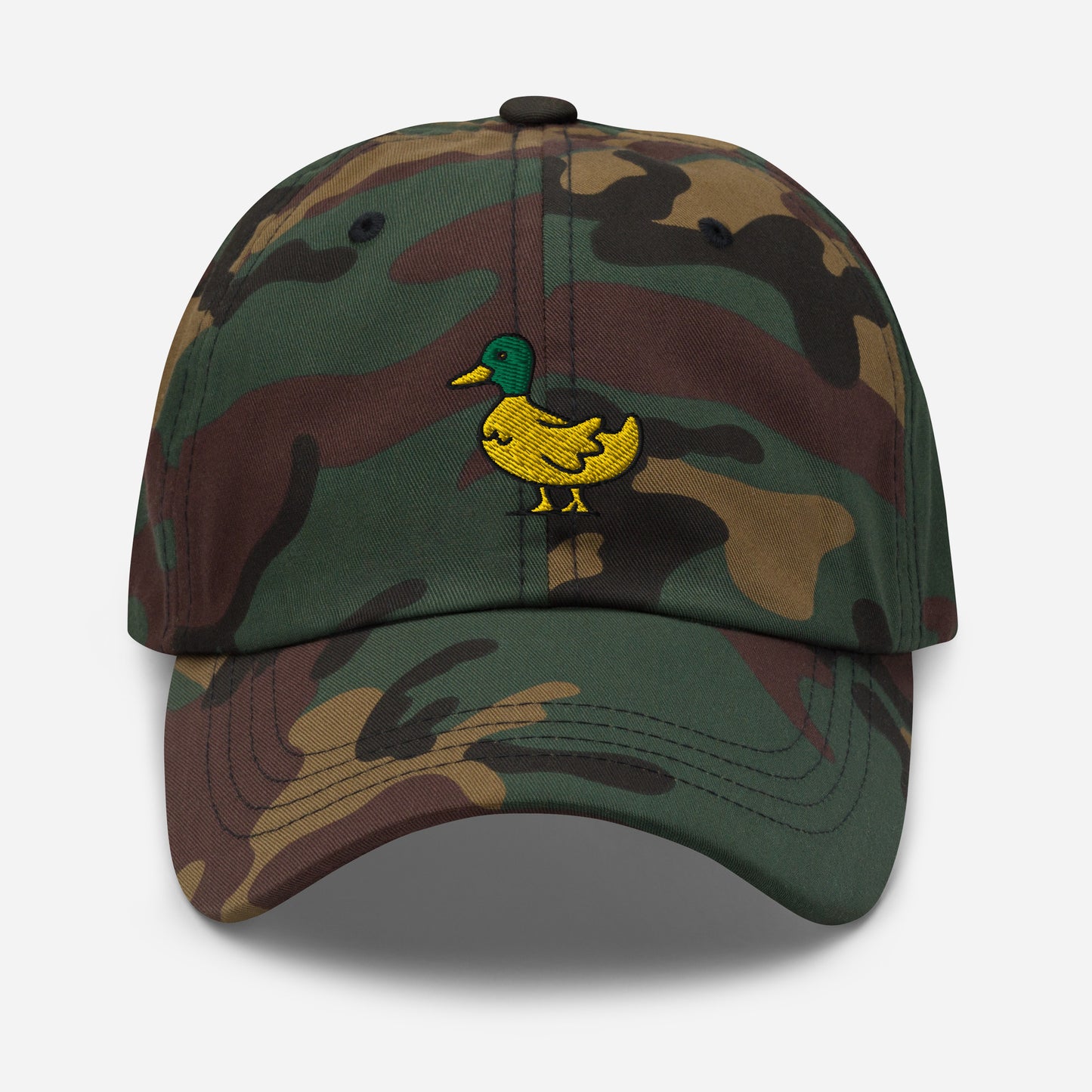 Cute Duck Dad Hat, Embroidered Bird Lake Duck Lover Unisex Hat, Handmade Dad Cap, Wildlife Hunter Duck Adjustable Baseball Gift Cap