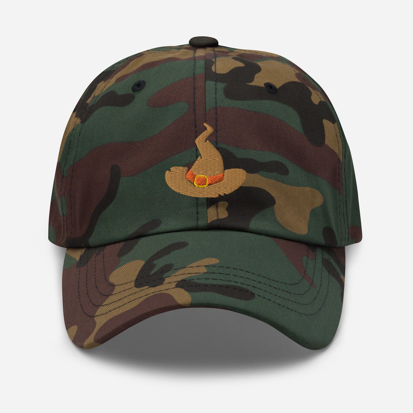 Halloween Witch Hat Dad Hat, Embroidered Witchy Unisex Hat, Handmade Dad Cap, Spooky Season Adjustable Baseball Gift Cap