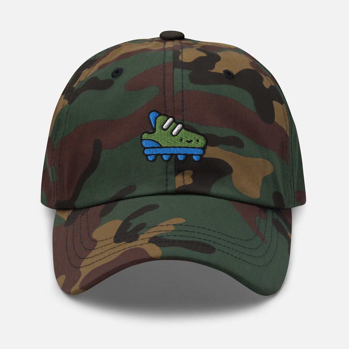 Soccer Cleats Dad Hat, Embroidered Football Unisex Hat, Handmade Dad Cap, Soccer Player Adjustable Baseball Gift Cap