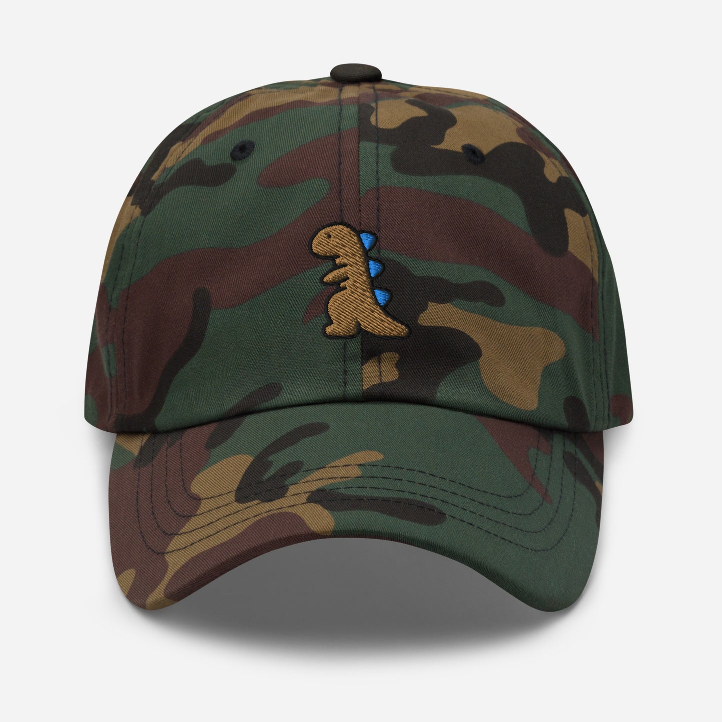 Dinosaur Dad Hat, Embroidered T-Rex Unisex Hat, Handmade Dad Cap, Baby Dino Lovers Adjustable Baseball Gift Cap