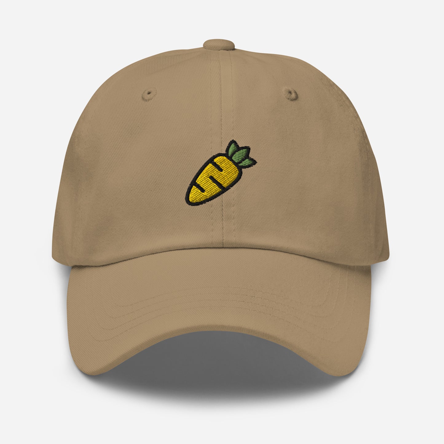 Carrot Vegetable Dad Hat, Embroidered Easter Bunny Carrot Unisex Hat, Handmade Dad Cap, Vegetarian Adjustable Baseball Gift Cap