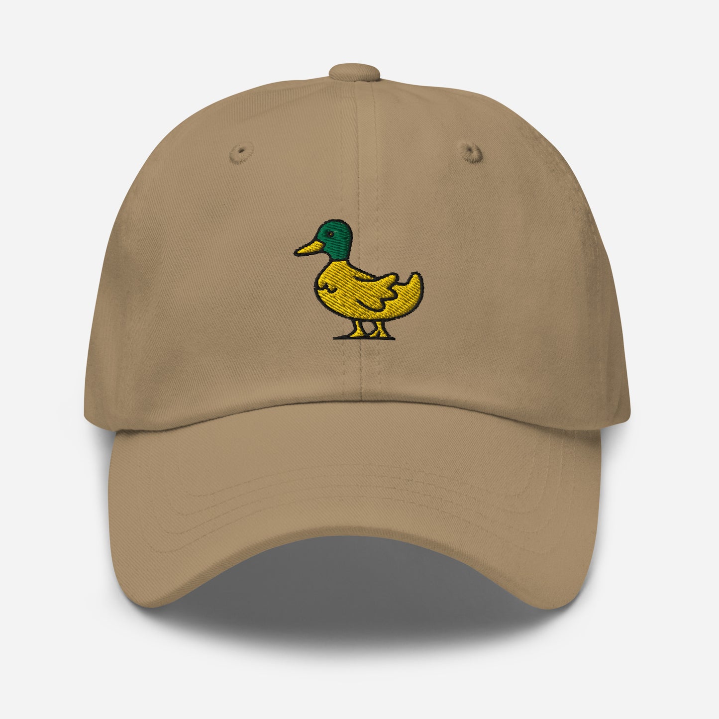 Cute Duck Dad Hat, Embroidered Bird Lake Duck Lover Unisex Hat, Handmade Dad Cap, Wildlife Hunter Duck Adjustable Baseball Gift Cap