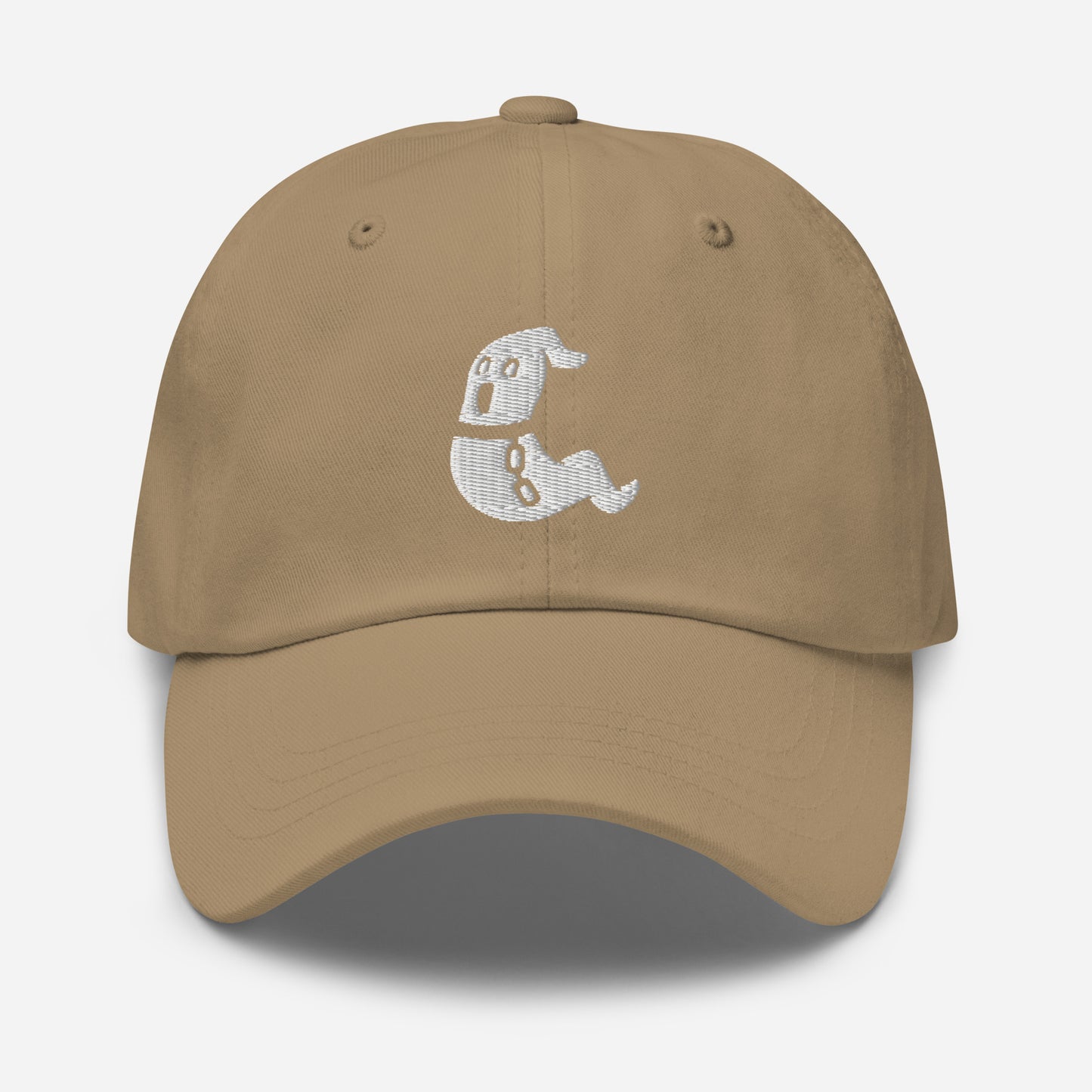 Halloween Baby Ghost Dad Hat, Embroidered Boo Ghost Unisex Hat, Handmade Dad Cap, Horror Scary Adjustable Baseball Gift Cap
