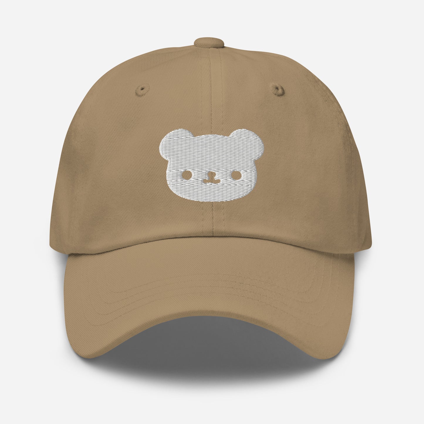 Polar Bear Dad Hat, Embroidered Wild Animal Unisex Hat, Handmade Dad Cap, Cartoon Bear Adjustable Baseball Gift Cap