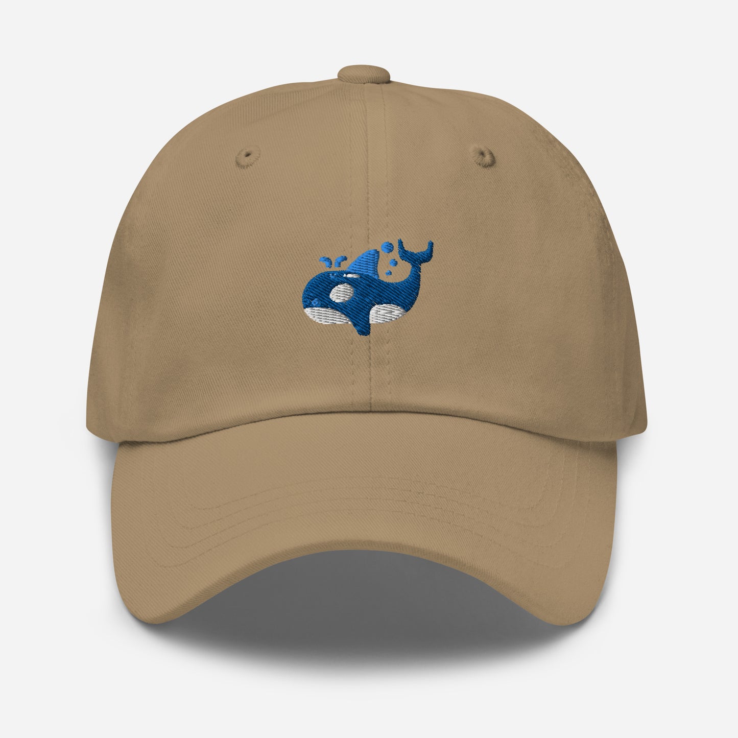 Orca Whale Dad Hat, Embroidered Killer Blue Whale Unisex Hat, Handmade Dad Cap, Ocean Animal Adjustable Baseball Gift Cap