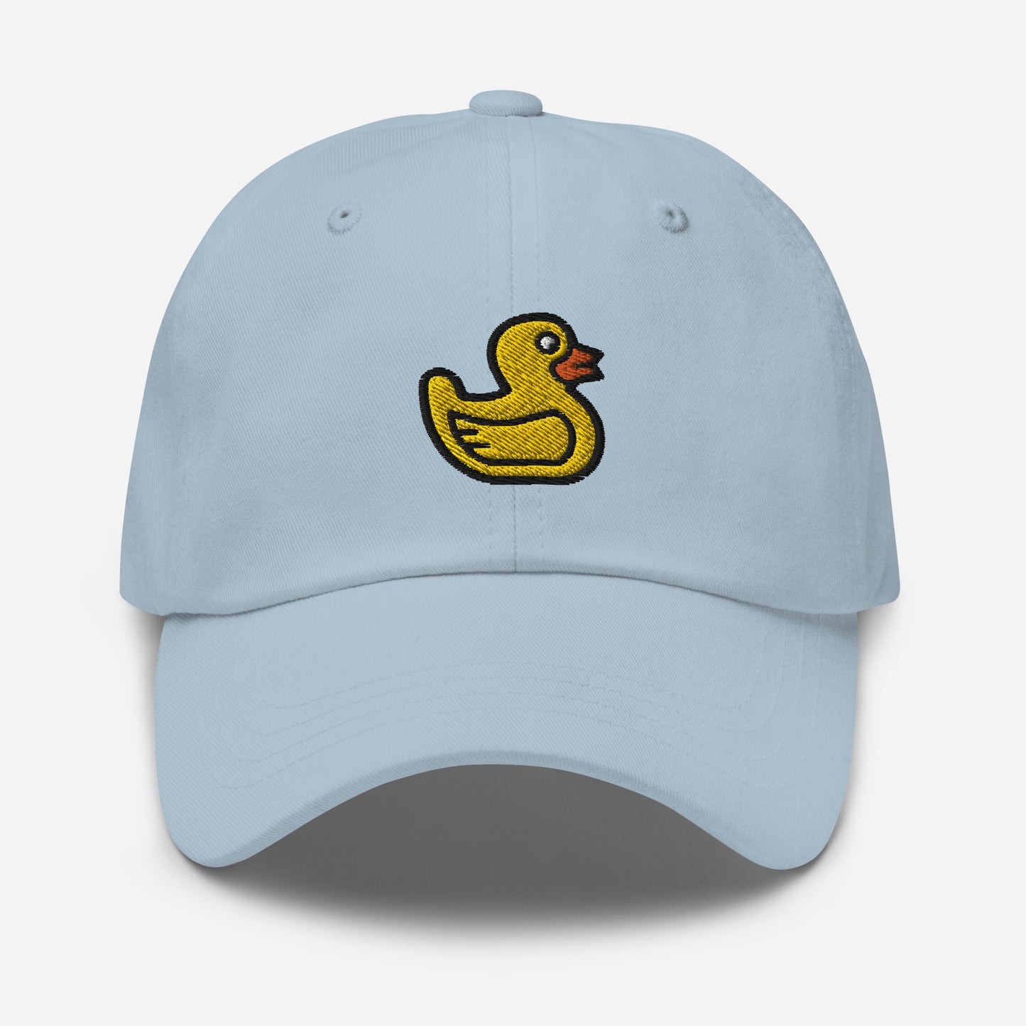 Embroidered Toy Rubber Duck Dad Hat, Duck Dad Cap, Yellow Bath Duck Dad Hat Handmade, Adjustable Gift Baseball Cap