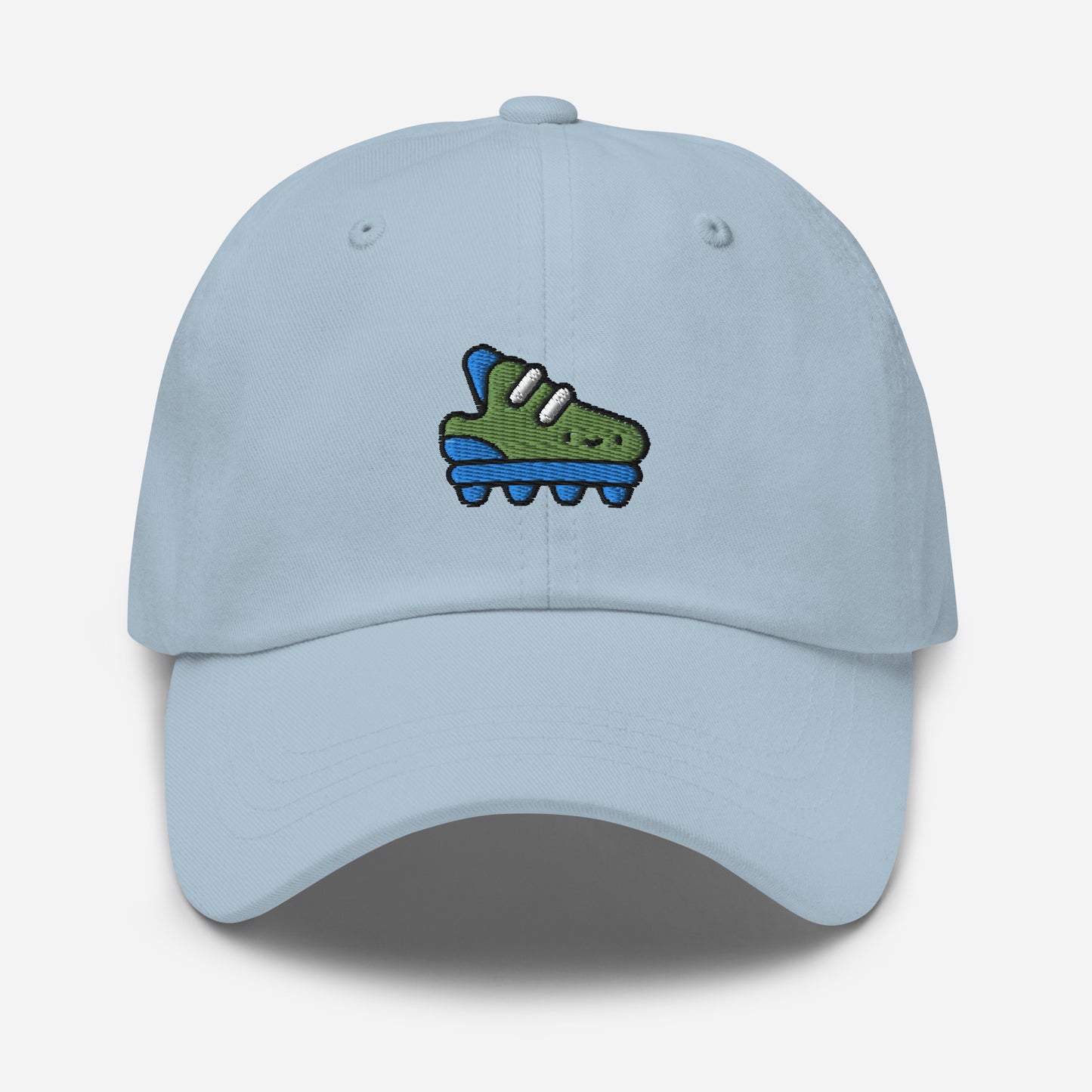 Soccer Cleats Dad Hat, Embroidered Football Unisex Hat, Handmade Dad Cap, Soccer Player Adjustable Baseball Gift Cap