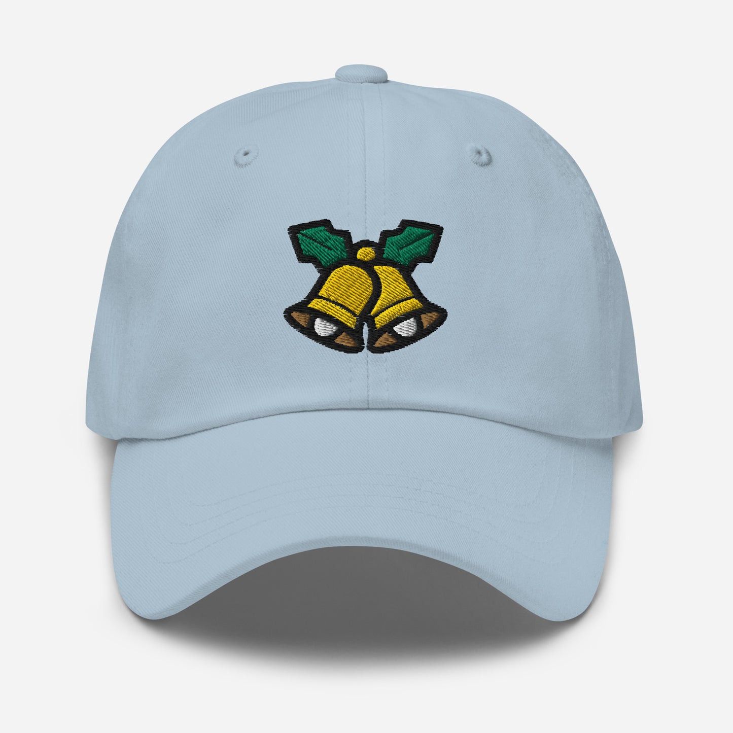 Christmas Bells Dad Hat, Embroidered Christmas Celebration Unisex Hat, Handmade Dad Cap, Xmas Festive Adjustable Baseball Gift Cap