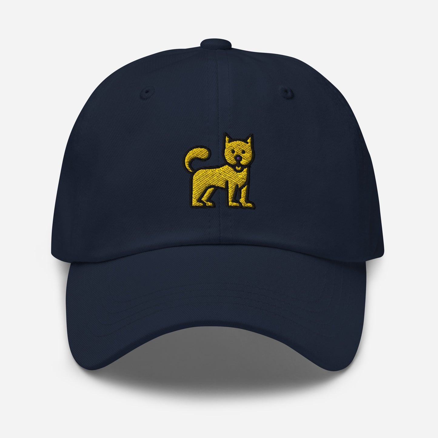 Cute Little Dog Dad Hat, Embroidered Puppy Dog Unisex Hat, Handmade Dad Cap, Dog Lovers Adjustable Baseball Gift Cap