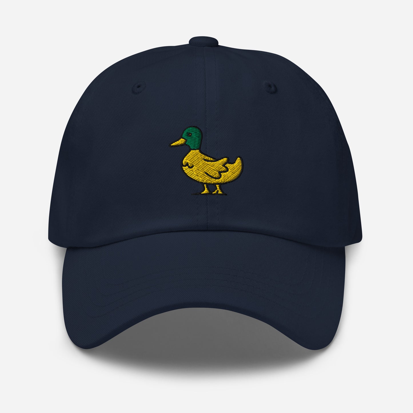 Cute Duck Dad Hat, Embroidered Bird Lake Duck Lover Unisex Hat, Handmade Dad Cap, Wildlife Hunter Duck Adjustable Baseball Gift Cap