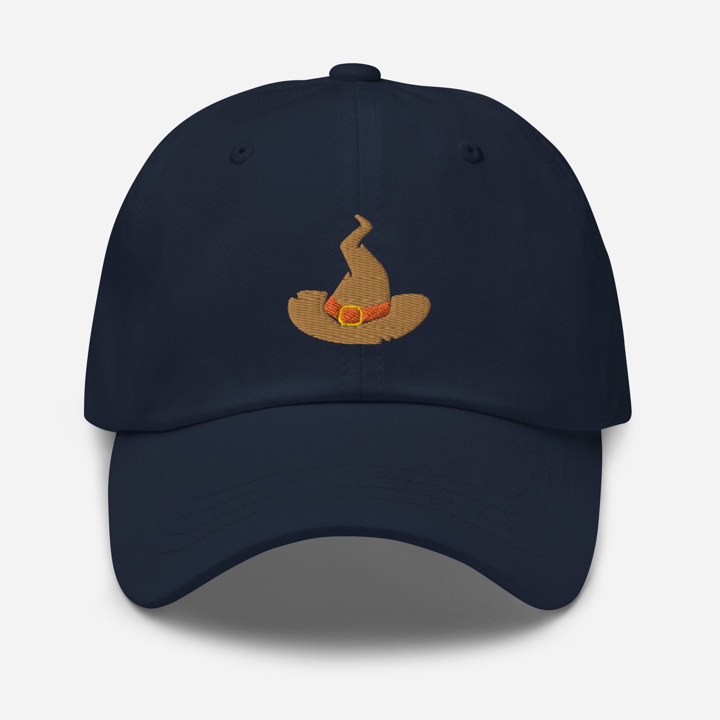 Halloween Witch Hat Dad Hat, Embroidered Witchy Unisex Hat, Handmade Dad Cap, Spooky Season Adjustable Baseball Gift Cap