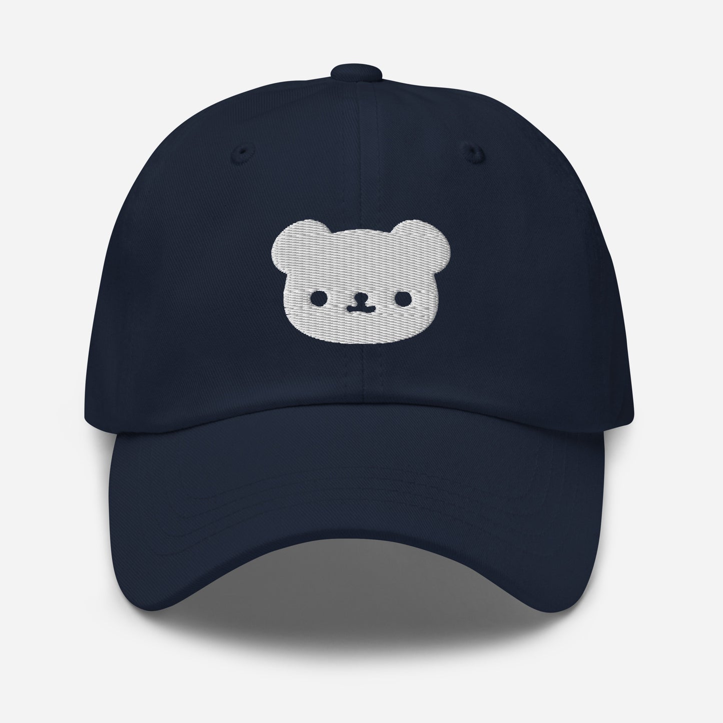 Polar Bear Dad Hat, Embroidered Wild Animal Unisex Hat, Handmade Dad Cap, Cartoon Bear Adjustable Baseball Gift Cap