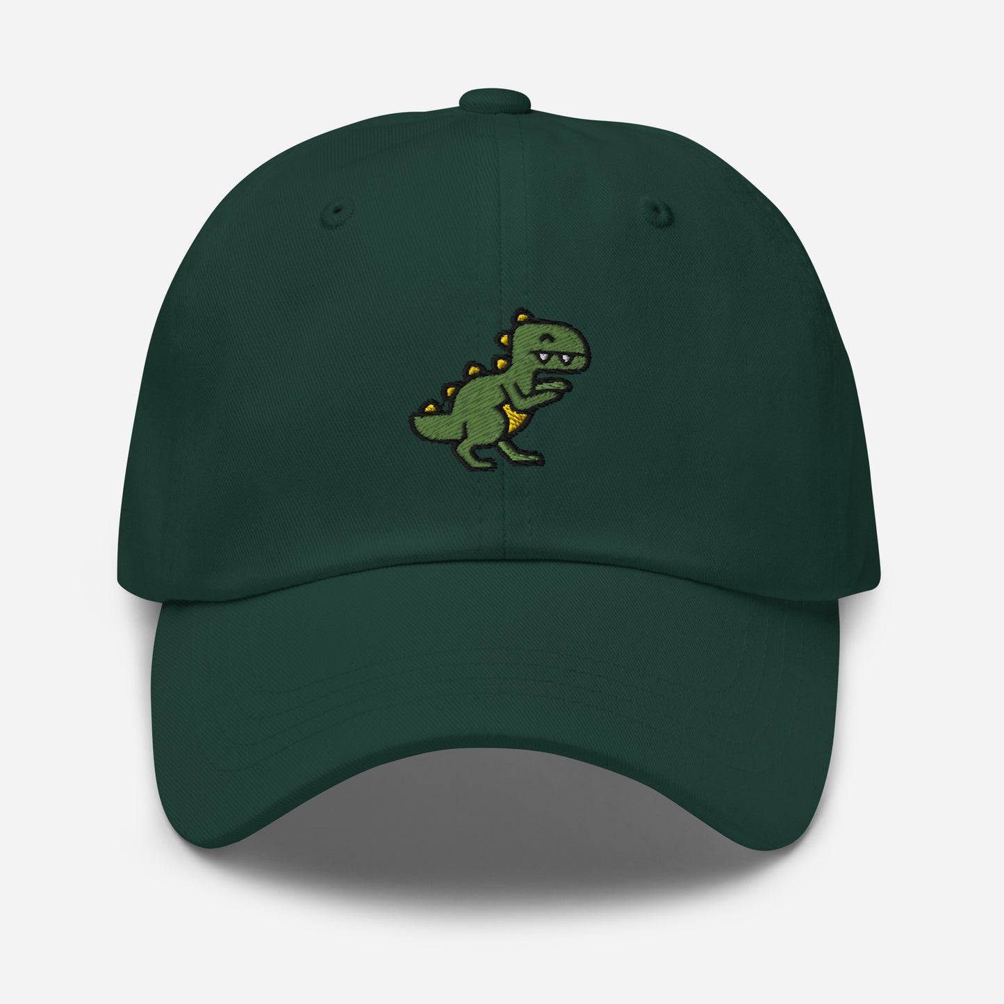 Dinosaur Dad Hat, Embroidered T-Rex Unisex Hat, Handmade Dad Cap, Baby Dino Lovers Adjustable Baseball Gift Cap