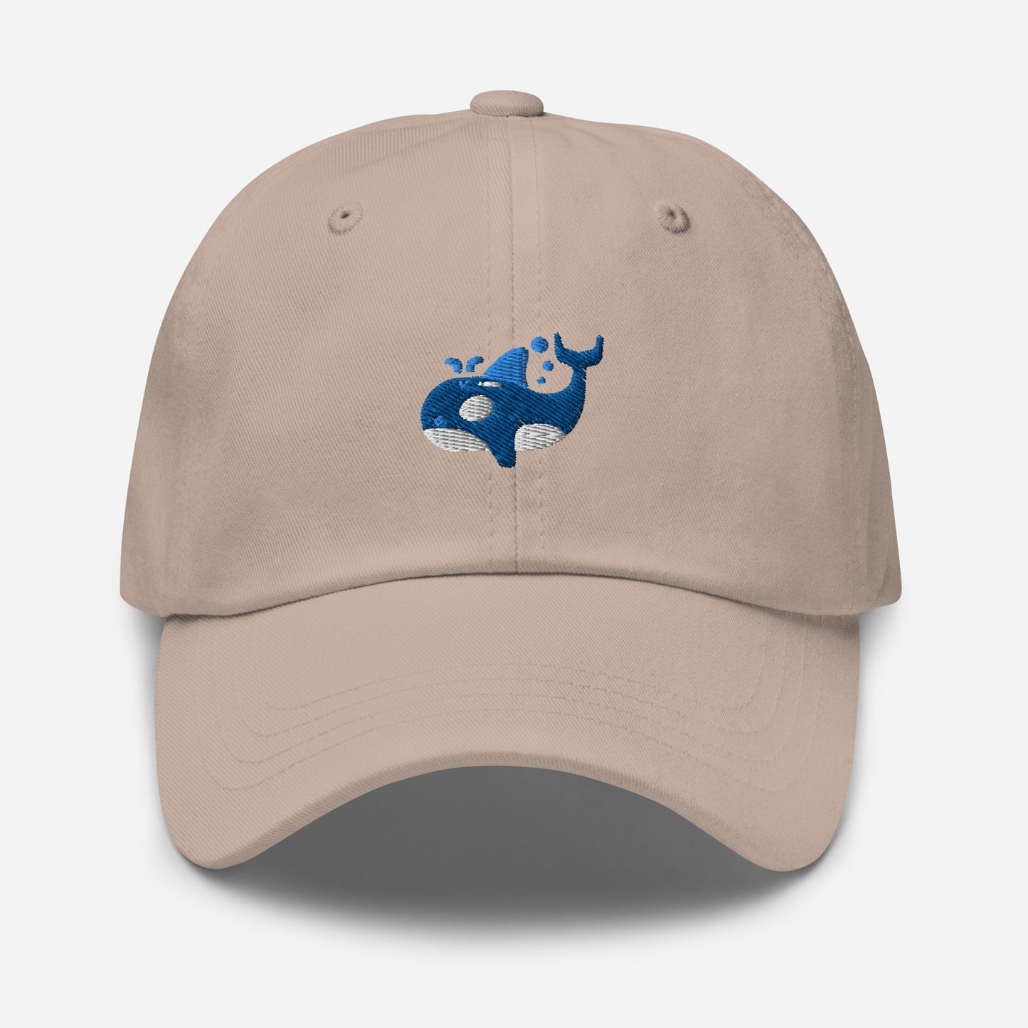 Orca Whale Dad Hat, Embroidered Killer Blue Whale Unisex Hat, Handmade Dad Cap, Ocean Animal Adjustable Baseball Gift Cap