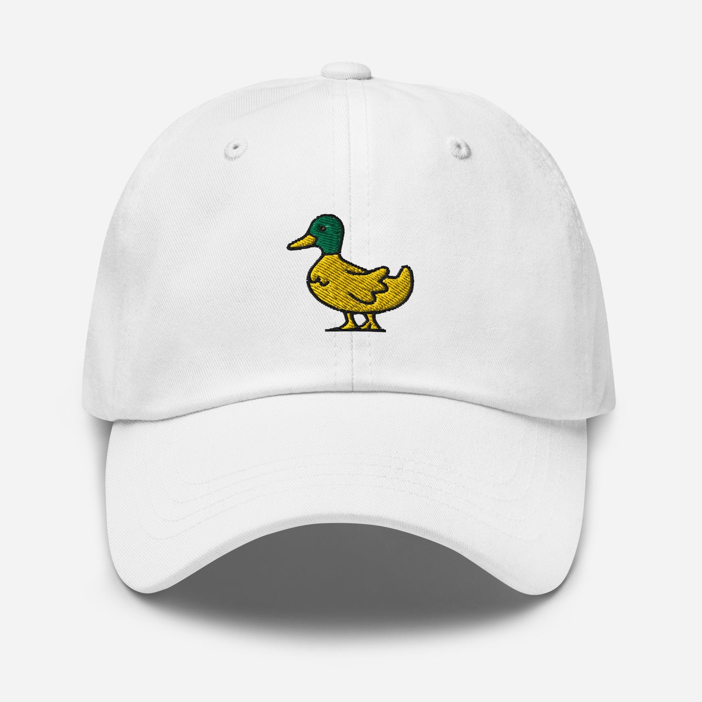 Cute Duck Dad Hat, Embroidered Bird Lake Duck Lover Unisex Hat, Handmade Dad Cap, Wildlife Hunter Duck Adjustable Baseball Gift Cap