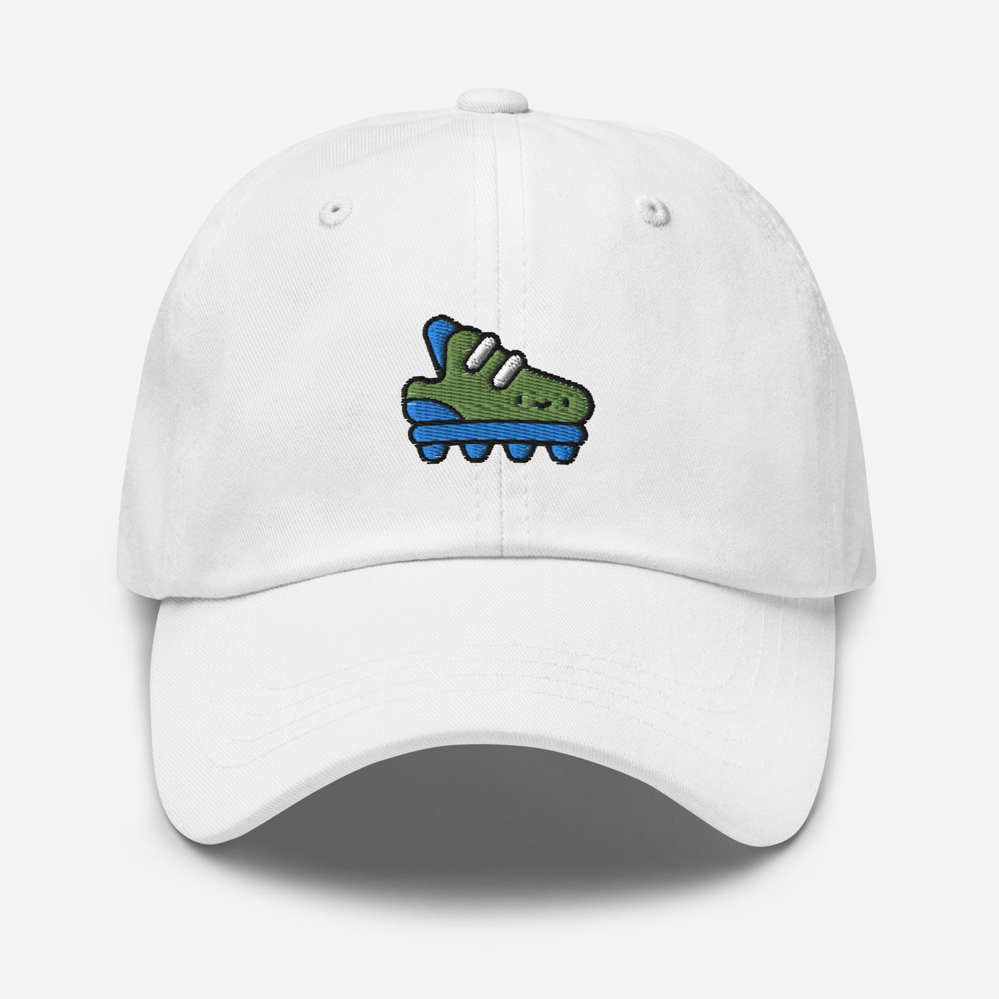 Soccer Cleats Dad Hat, Embroidered Football Unisex Hat, Handmade Dad Cap, Soccer Player Adjustable Baseball Gift Cap