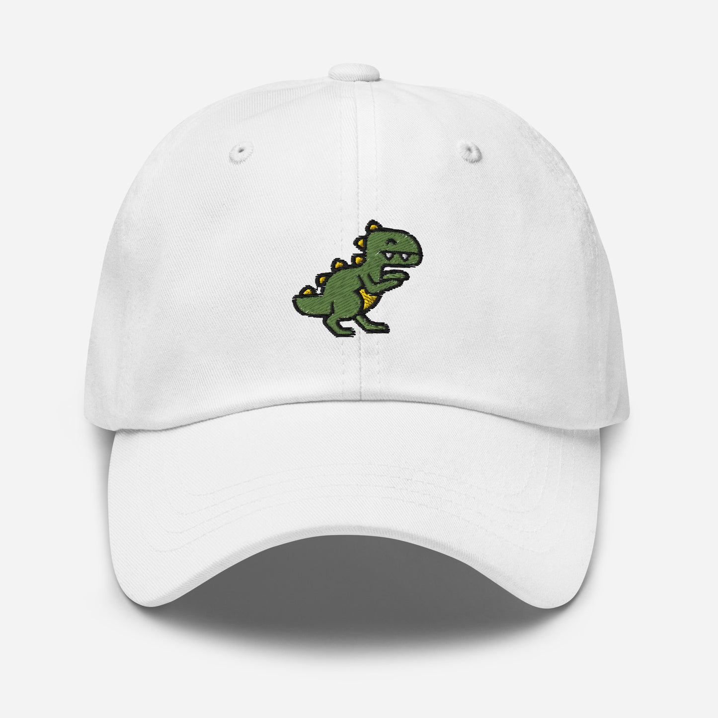 Dinosaur Dad Hat, Embroidered T-Rex Unisex Hat, Handmade Dad Cap, Baby Dino Lovers Adjustable Baseball Gift Cap